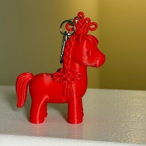 Red Horse Keychain